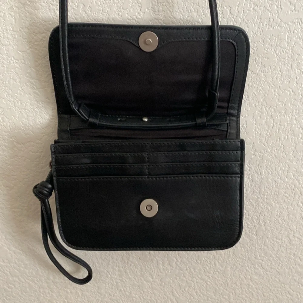 LUCKY BRAND Women’s Black Crossbody Bag with Easy Sliding Adjustable Strap